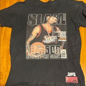 Mitchell & Ness Black and Orange Short Sleeve Tee